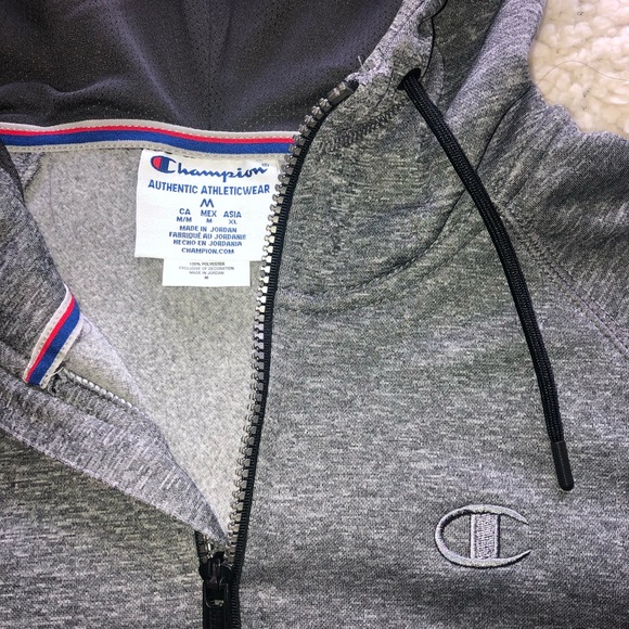 Men’s Champion Quarter Zip Hoodie - Picture 2 of 4